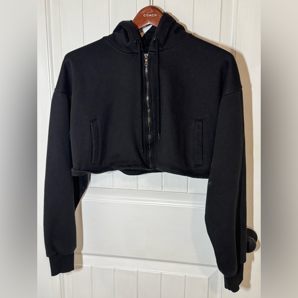 booty by brabants cropped zip-up hoodie